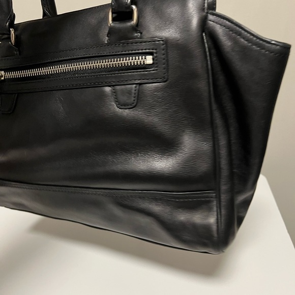 COACH Legacy Candace Carryall Tote Black Leather Silver Hardware D1273-19890 - Picture 5 of 13